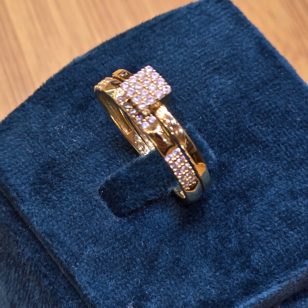 Bague mariage carré