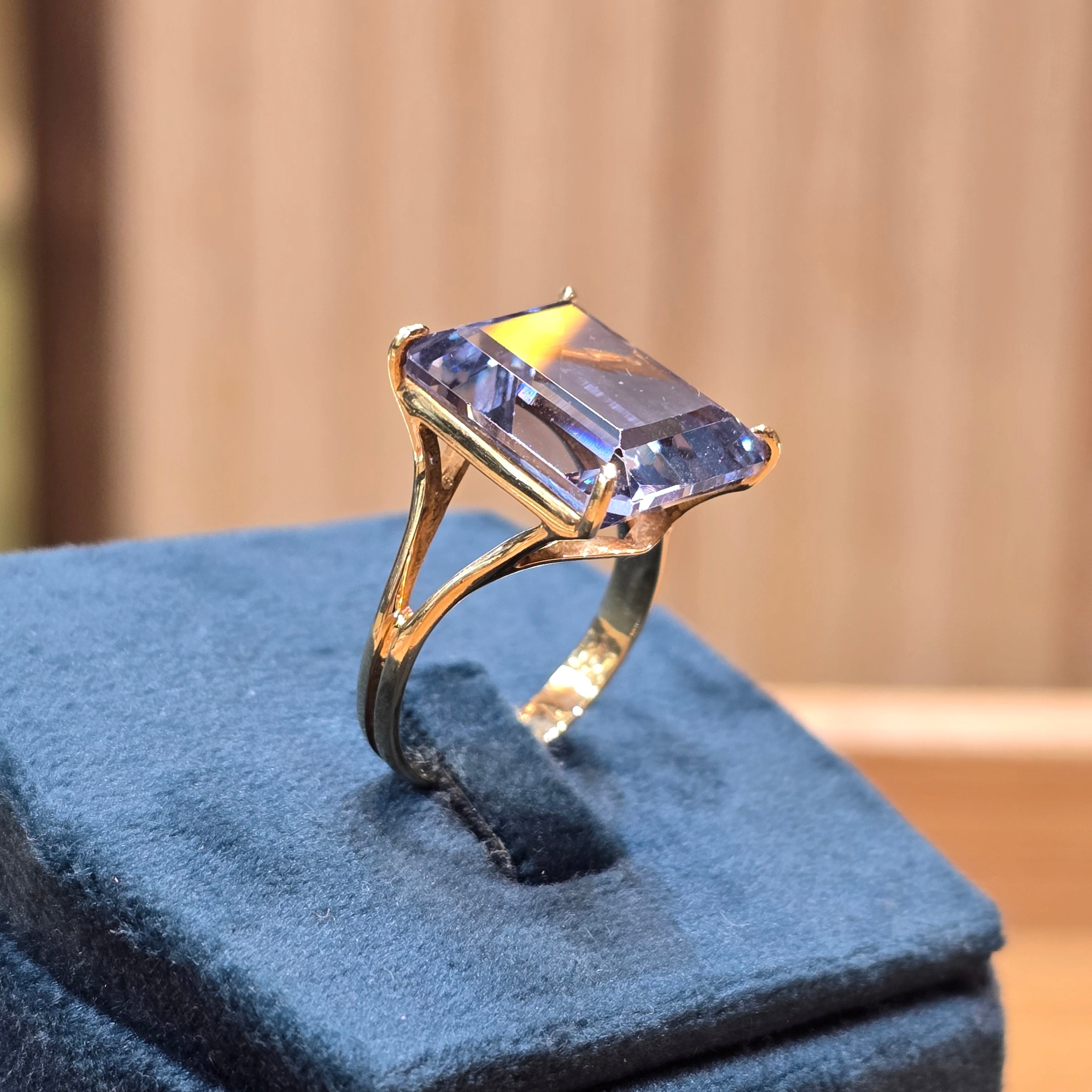 Bague pierre turquoise en or 18 k