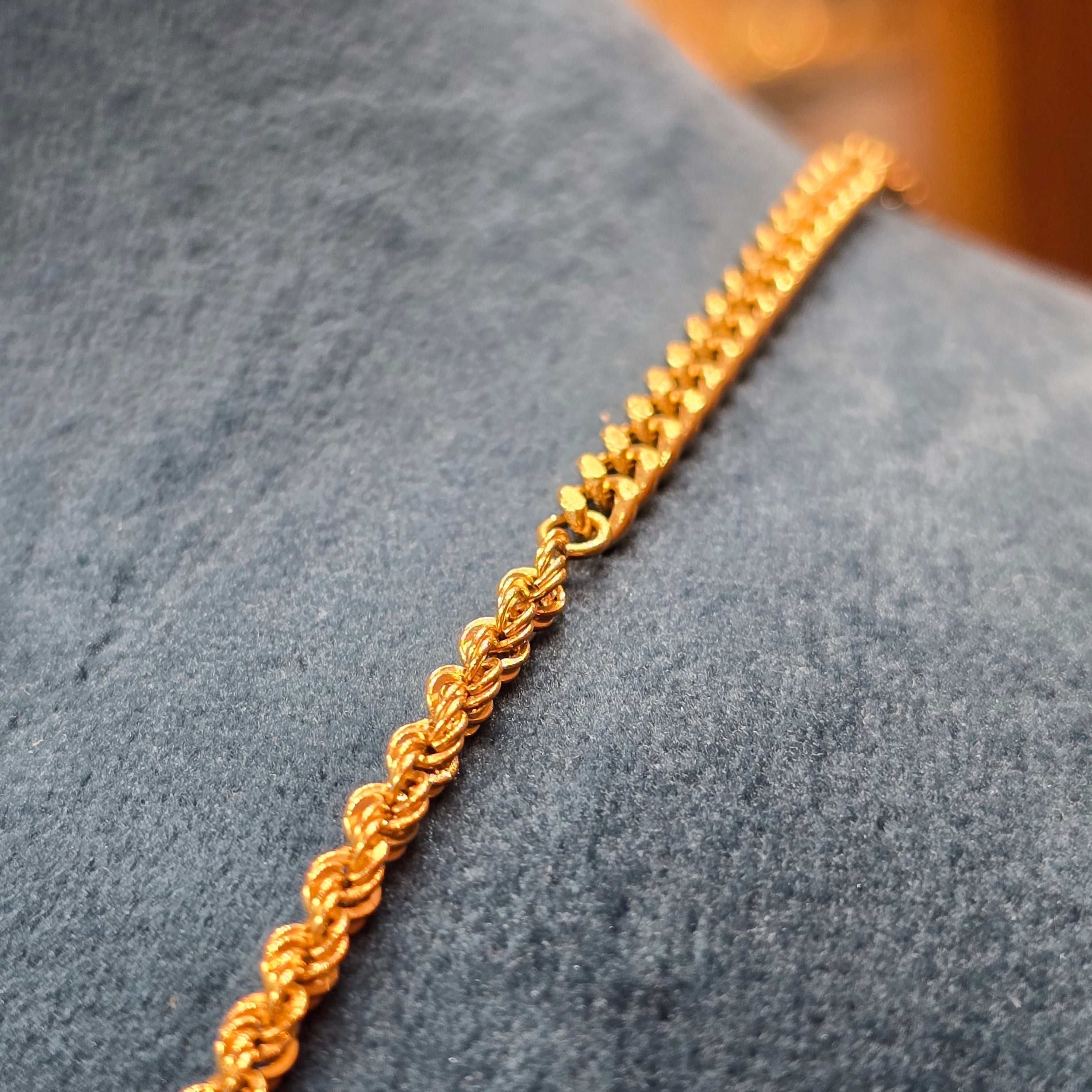 chaine 2 en 1 or 18 carats