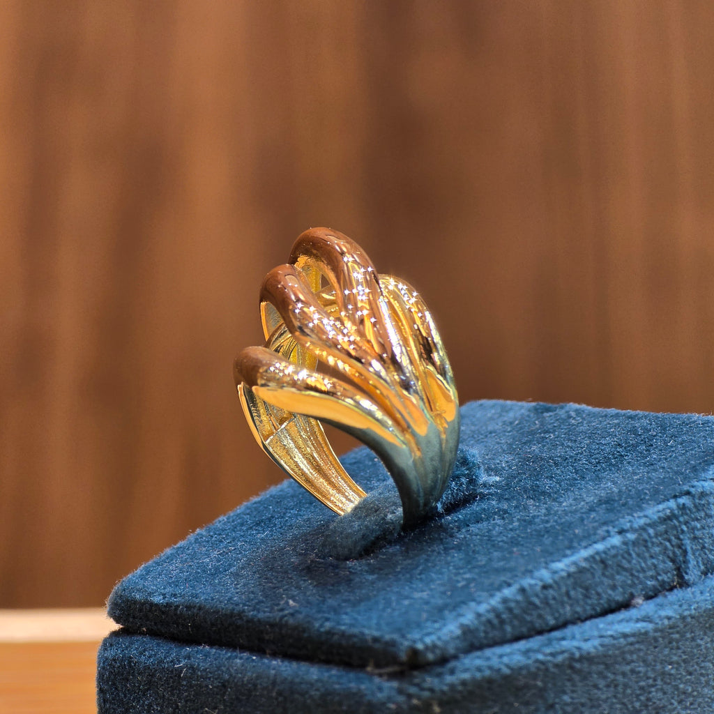 Bague multibandes torsadées