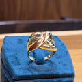 Bague croisée (style entrelacé)