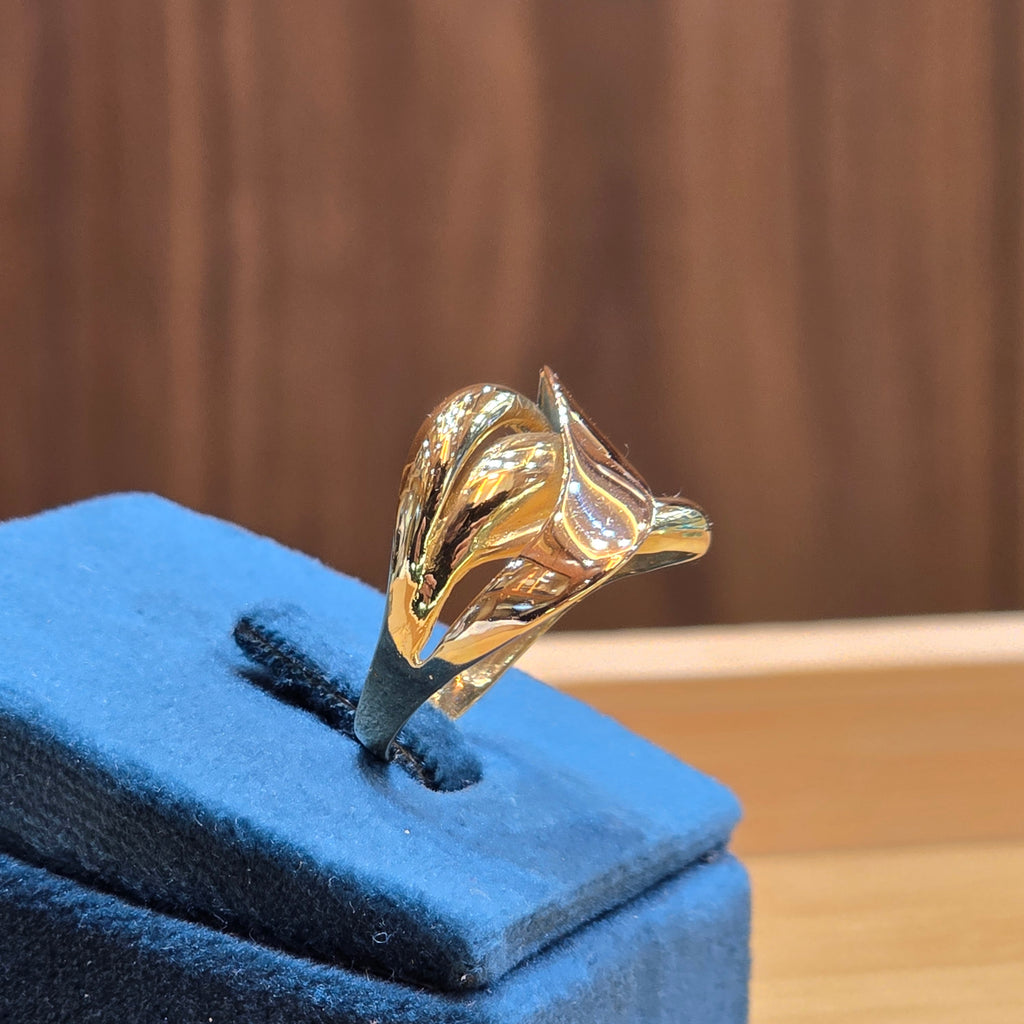 Bague croisée (style entrelacé)