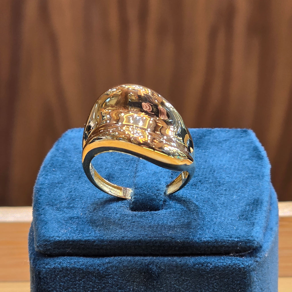Bague vague lisse