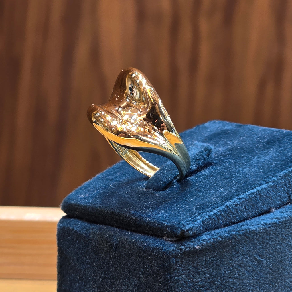 Bague vague lisse