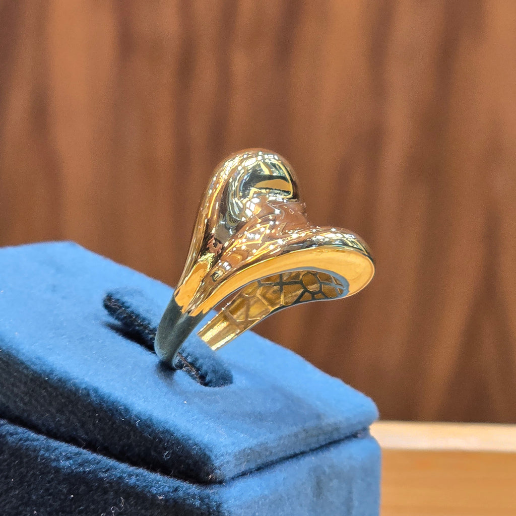 Bague vague lisse