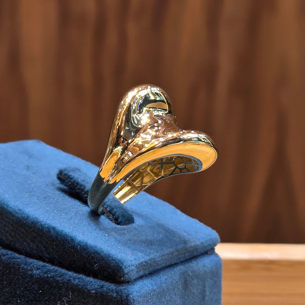 Bague vague lisse