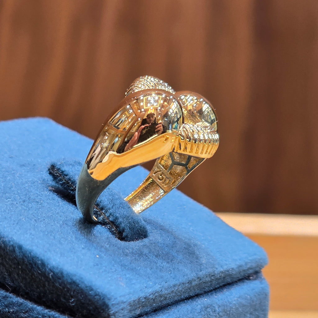 Bague nœud entrelacé