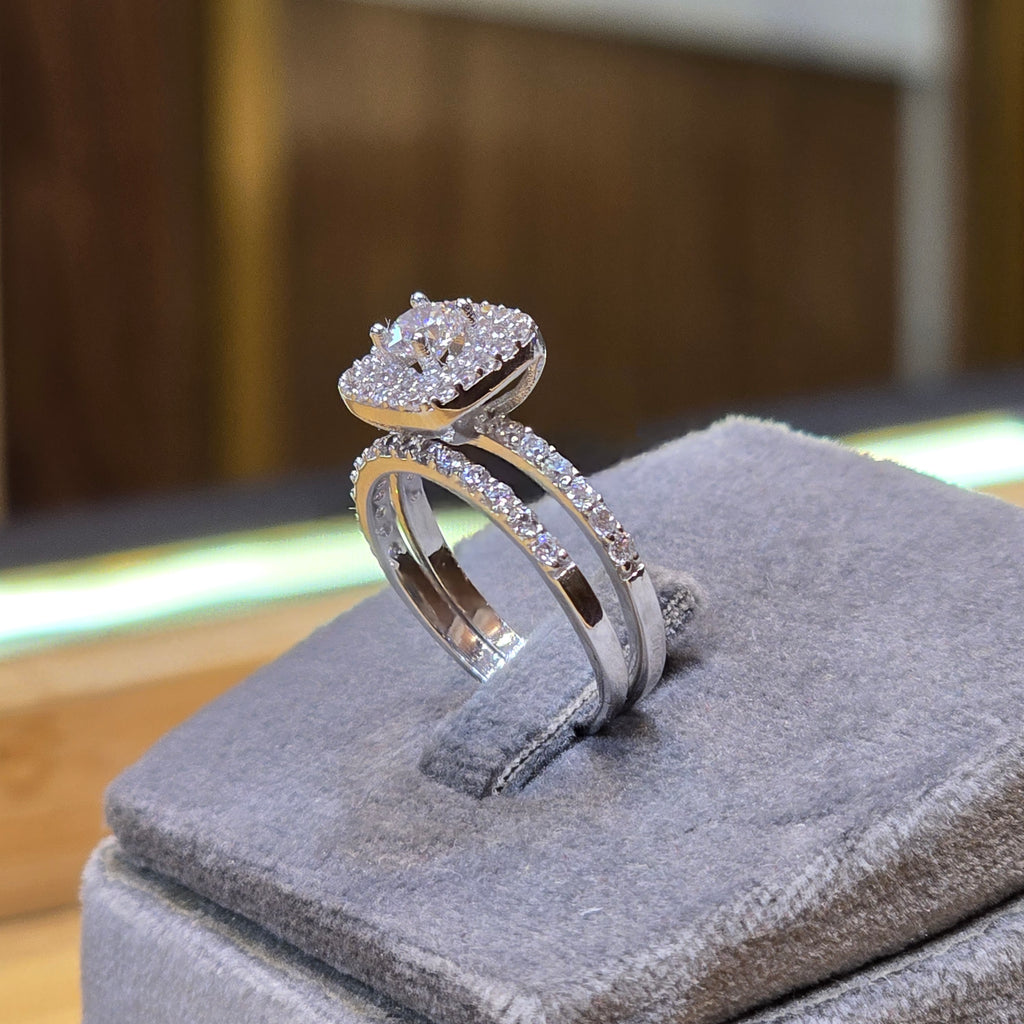 Bague mariage en or blanc 18 carats